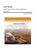 TEST BANK&lowbar;&lowbar;Essentials of Maternity&comma; Newborn and Women's Health Nursing 6th&comma; North American Edition by SUSAN RICCI &comma; ISBN&colon; 9781975245511 &vert;All Chapters Verified&vert; Guide A&plus;