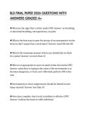 BLS FINAL PAPER 2026 QUESTIONS WITH ANSWERS GRADED A&plus;