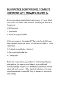 BLS PRACTICE SOLUTION 2026 COMPLETE QUESTIONS WITH ANSWERS GRADED A&plus;