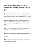 BOLC PHASE 1 MODULE B ACTUAL EXAM PAPER 2026 QUESTIONS ANSWERS GRADED A&plus;