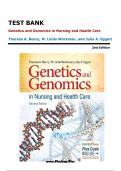 Genetics and Genomics in Nursing Test Bank 2nd Edition &vert; Beery