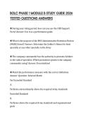 BOLC PHASE 1 MODULE B STUDY GUIDE 2026 TESTED QUESTIONS ANSWERS