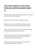 BOLC PHASE 1 MODULE C ACTUAL EXAM PAPER 2026 QUESTIONS ANSWERS GRADED A&plus;