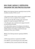 BOLC PHASE 1 MODULE C CERTIFICATION EVALUATION TEST 2026 PRACTICE SOLUTION
