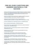CMN 420&colon; EXAM 2 QUESTIONS AND ANSWERS 2026 RATED A&plus; FOR SUCCESS