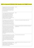 D293 Pre-Assessment UPDATED ACTUAL Questions and CORRECT Answers