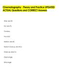 Cinematography - Theory and Practice UPDATED  ACTUAL Questions and CORRECT Answers 