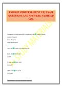 EMS1055 MIDTERM &lpar;HUNT UF&rpar; EXAM QUESTIONS AND ANSWERS&period; VERIFIED 2026