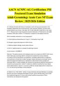 AACN ACNPC-AG Certification&colon; PSI Proctored Exam Simulation Adult-Gerontology Acute Care NP Exam Review &vert; 2025&sol;2026 Edition