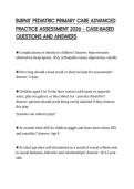 BURNS&rsquo; PEDIATRIC PRIMARY CARE ADVANCED PRACTICE ASSESSMENT 2026 &ndash; CASE-BASED QUESTIONS AND ANSWERS