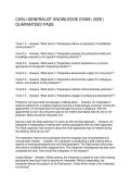 CASLI GENERALIST KNOWLEDGE EXAM 2026 GUARANTEED PASS