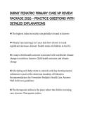 BURNS&rsquo; PEDIATRIC PRIMARY CARE NP REVIEW PACKAGE 2026 &ndash; PRACTICE QUESTIONS WITH DETAILED EXPLANATIONS