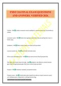 FMST 316 FINAL EXAM QUESTIONS AND ANSWERS&period; VERIFIED 2026