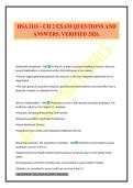 HSA 3111 - CH 2 EXAM QUESTIONS AND ANSWERS&period; VERIFIED 2026