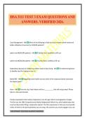 HSA 3111 TEST 3 EXAM QUESTIONS AND ANSWERS&period; VERIFIED 2026&period;