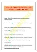 HSA 3111 EXAM 2 QUESTIONS AND ANSWERS&period; VERIFIED 2026&period;