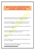 HSA 3111 EXAM 1 QUESTIONS AND ANSWERS&period; VERIFIED 2026&period;