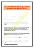 HSA 3111 Exam Package Deal 2025&sol;2026 Verified And Updated&period;