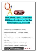 100&plus; Q&A for Peak Pilates Level 1 Certification Exam &vert; Teaching&comma; Fundamentals&comma; Systems & Safety &lpar;2026&rpar;