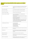 MDRAO   Bundled Exam Questions WITH  CORRECT Answers