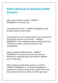 EAPS 106 Exam -1 Questions With Answers