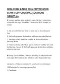 BCBA EXAM BUNDLE 2026 CERTIFICATION EXAM STUDY GUIDE FULL SOLUTIONS GRADED A&plus;