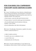 BCBA EXAM BUNDLE 2026 COMPREHENSIVE EXAM SCRIPT SOLVED QUESTIONS ACCURATE A&plus;
