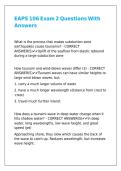 EAPS 106 Exam 2 Questions With Answers