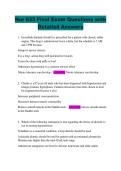 Nur 633 Final Exam Questions with  Detailed Answers 
