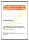 HESI RN EXIT EXAM WITH NGN LATEST VERSION B QUESTIONS AND ANSWERS&period; VERIFIED 2026&period;