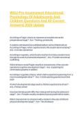 WGU-Pre Assessment Educational Psychology Of Adolescents And Children Questions And All Correct  Answers&vert; 2026 Update