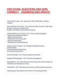 D307 EXAM- QUESTIONS AND 100&percnt; CORRECT &Tab;ANSWERS&vert; 2026 UPDATE