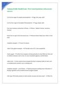 Alabama Public Health Exam - Pest Control questions with accurate answers 