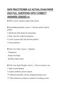 SAFE PRACTITIONER 6&period;0 ACTUAL EXAM PAPER 2024 FULL QUESTIONS WITH CORRECT ANSWERS GRADED A&plus;