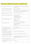 MRO Test Review UPDATED ACTUAL Questions and CORRECT Answers