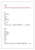 EES 1080 UIowa Questions With Answers 