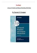 Test Bank Advanced Nutrition and Human Metabolism&comma; 8th Edition by Sareen Gropper&comma; All Chapters Included 