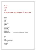 UAS end of course exam questions with answers