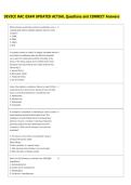 DEVICE RAC EXAM UPDATED ACTUAL Questions and CORRECT Answers