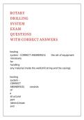 ROTARY DRILLING SYSTEM EXAM QUESTIONS WITH CORRECT ANSWERS&period;