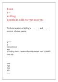 Exam 1 &ndash; drilling questions with correct answers