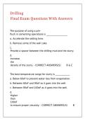 Drilling Final Exam Questions With Answers 