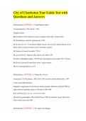 City of Charleston Tour Guide Test with Questions and Answers