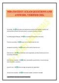 MBA 510 TEST 1 EXAM QUESTIONS AND ANSWERS&period; VERIFIED 2026