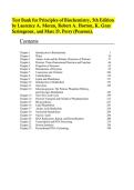 Complete Test Bank for Principles of Biochemistry 5th Edition by Moran&comma; Horton&comma; Scrimgeour&comma; Perry &ndash; Complete Chapters 1-23 with Answers