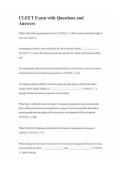 CLEET Exam with Questions and Answers