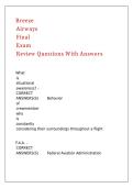 Breeze Airways Final Exam Review Questions With Answers