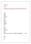 Action CPT Online Test Questions With Answers&comma;