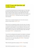 CLEET Exam with Questions and Verified Answers