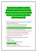 MSHA PART 48 SUBPART A ANNUAL  REFRESHER TRAINING PRACTICE EXAM  Questions And Correct Answers &lpar;Verified  Answers&rpar; Plus Rationales 2026 Q&A &vert;  Instant Download Pdf 
